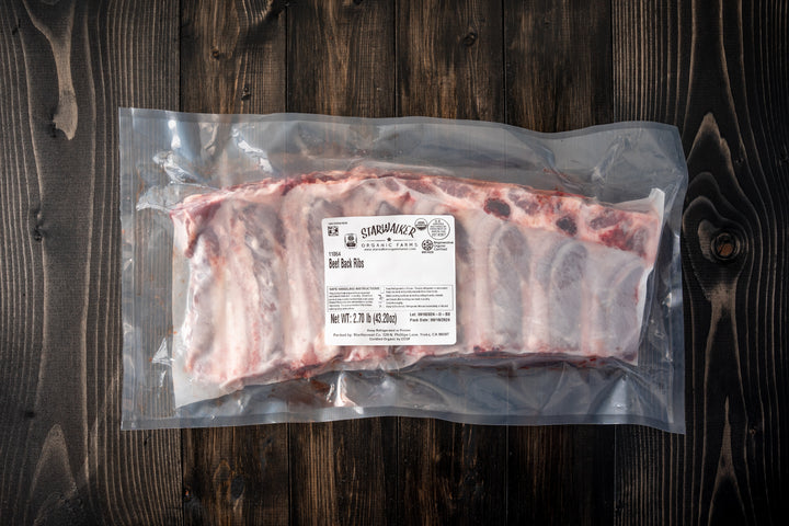Beef Rack Ribs, Organic Grass Fed