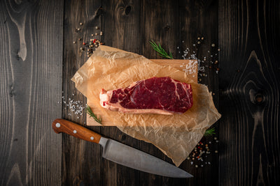 New York Strip Steak 8-10 oz, Organic Grass Fed