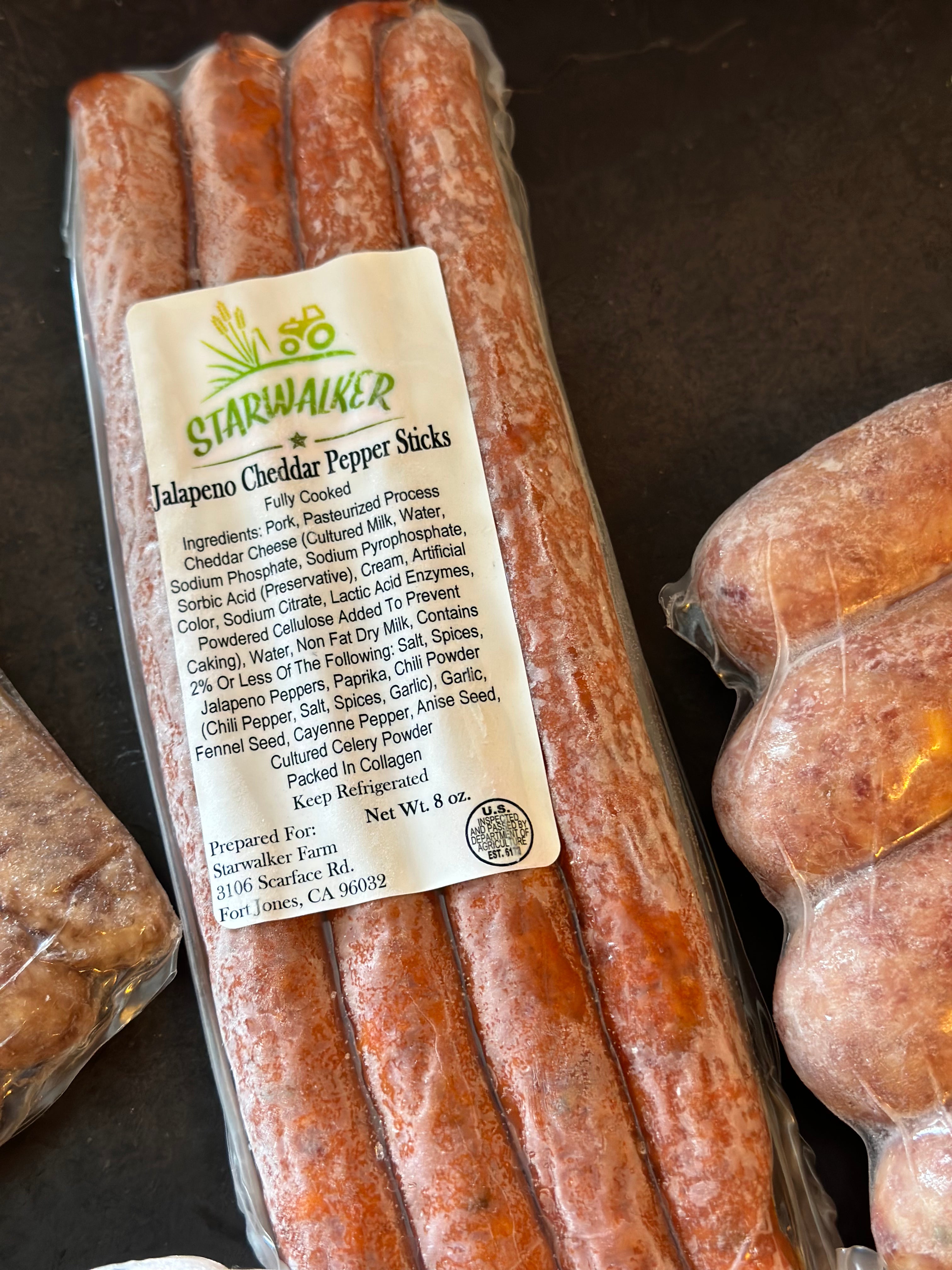 Jalapeno Cheddar Pork Pepper Sticks – StarWalker Organic Farms