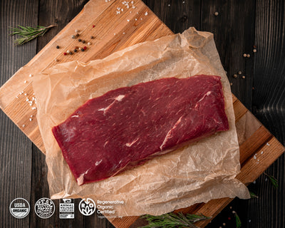 Flat Iron Steak, Organic Grass Fed