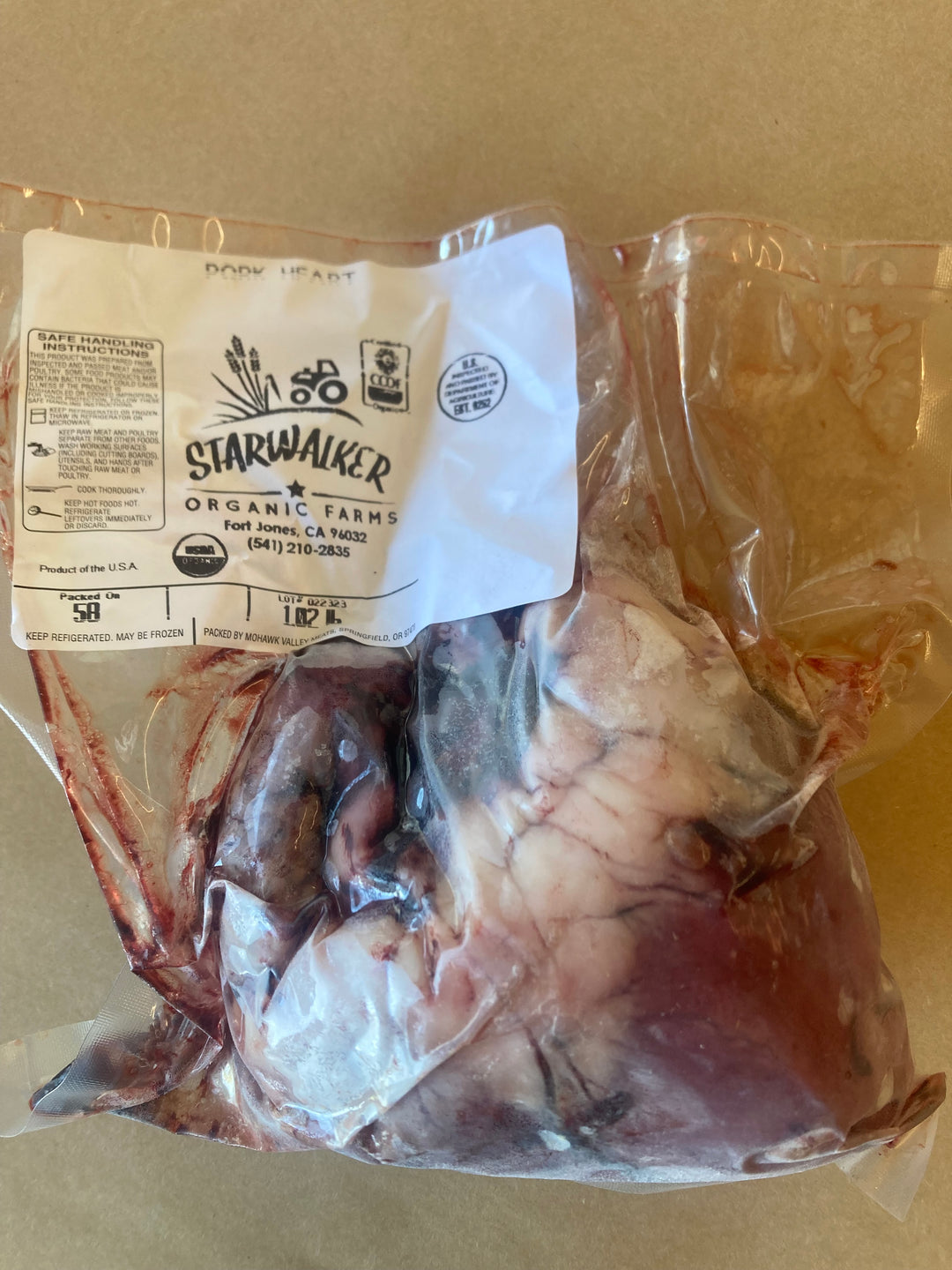 Pork Heart, Organic