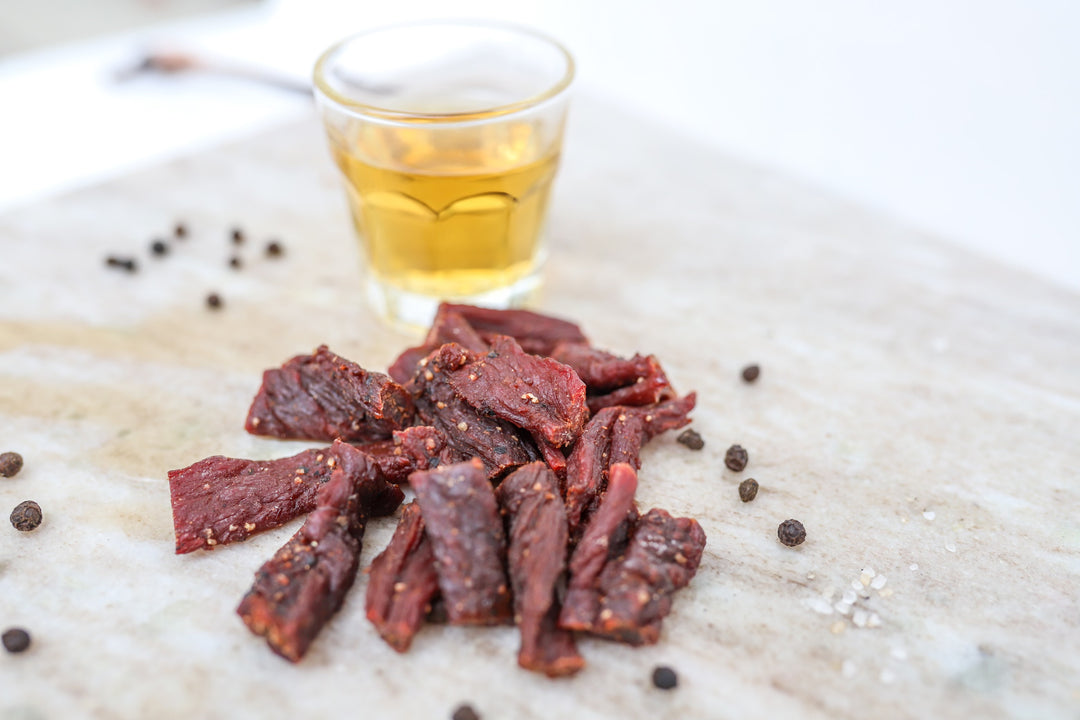 Whiskey Maple Smoked Dry Beef Jerky Strips