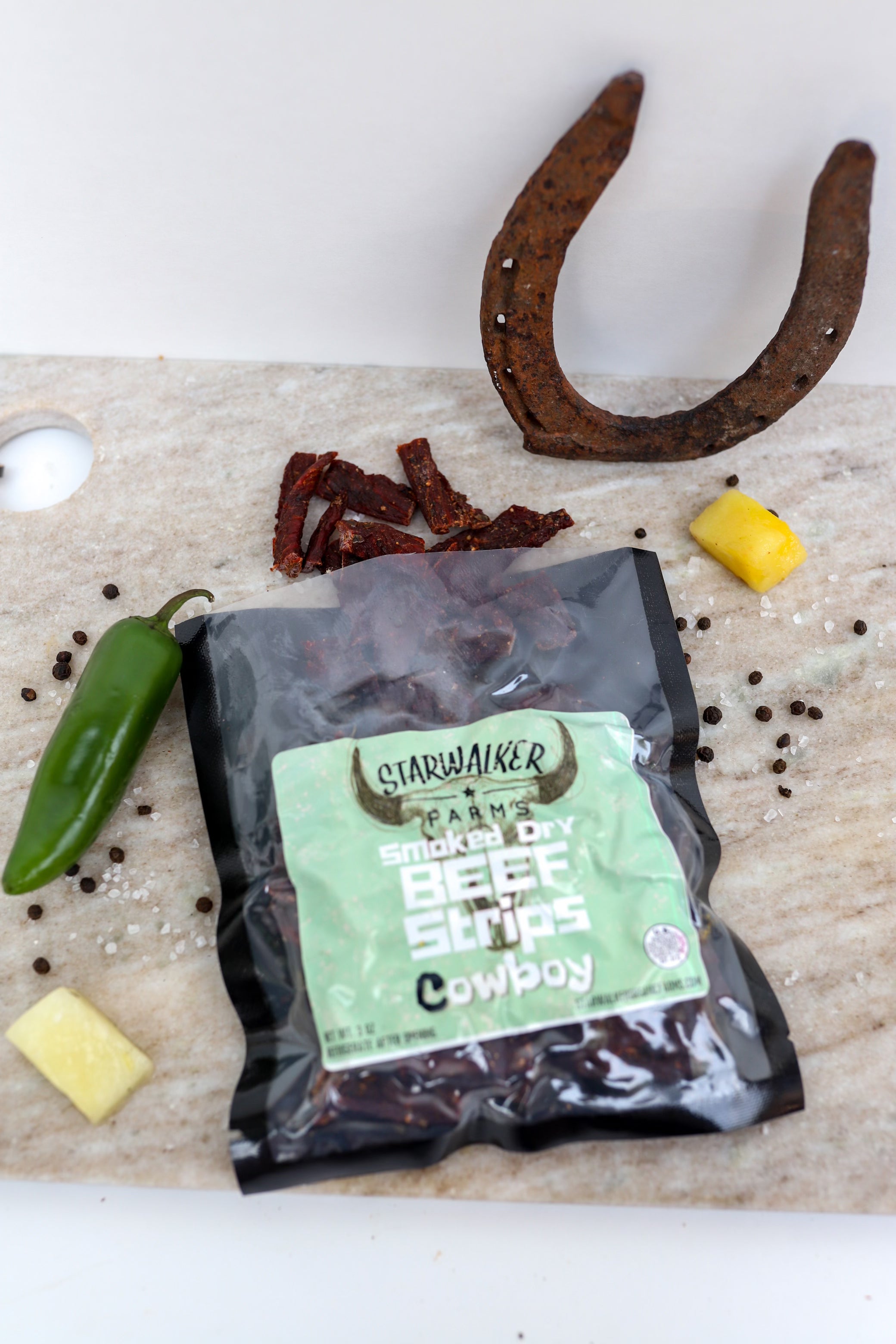 Cowboy Smoked Dry Beef Jerky Strips