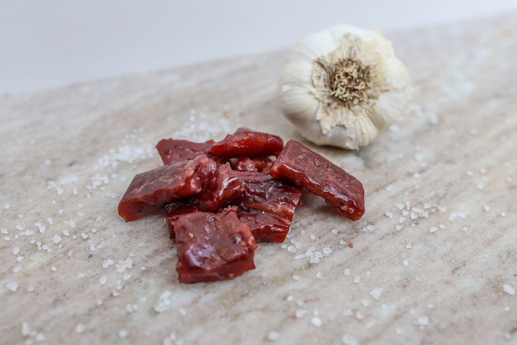Garlic Smoked Beef Jerky Strips