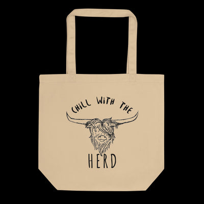 Scottish Highland Cow Eco Tote Bag - Organic Cotton