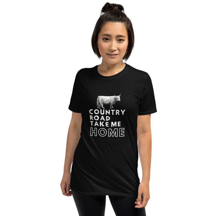Highland Cow Country Road T-shirt