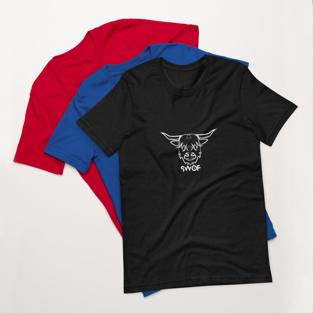 SWOF Scottish Highland Cow short-sleeve unisex t-shirt